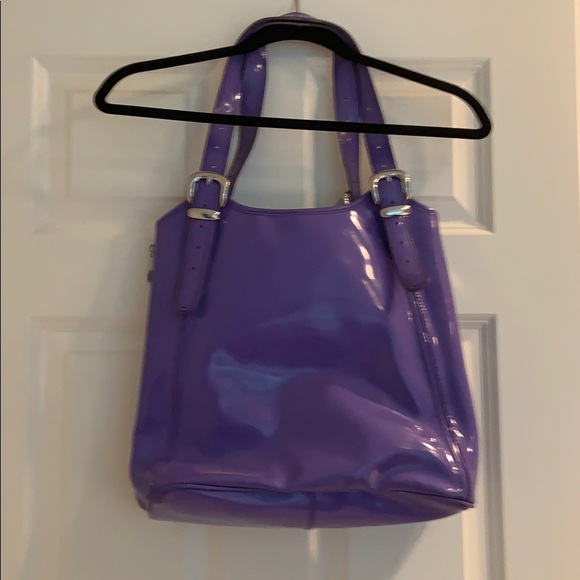 Ted Baker patent leather lavender tote - Picture 4 of 8